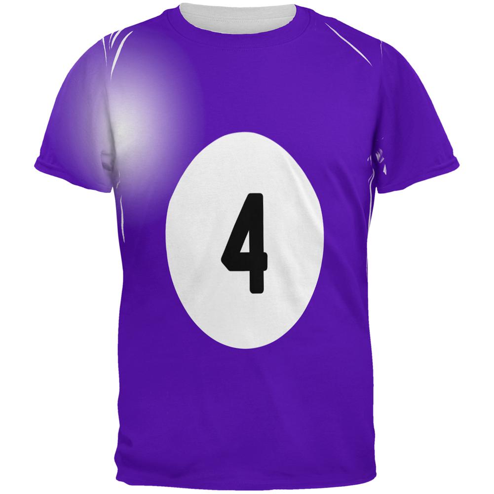 Halloween Billiard Pool Ball Four Costume All Over Mens T Shirt Men's T-Shirts Old Glory   