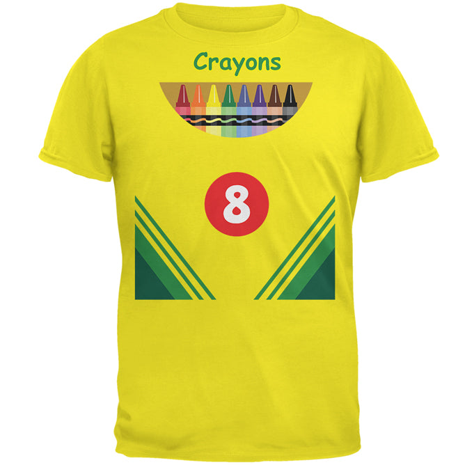 Halloween Crayon Box Costume Mens T Shirt Men's T-Shirts Old Glory 2XL Bright Yellow 