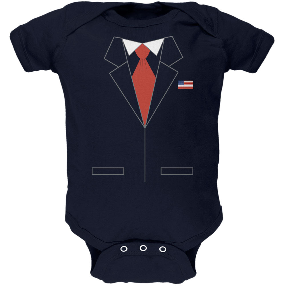 Halloween Election Donald Trump Republican Costume Soft Baby One Piece Baby One Piece Old Glory 0-3M Navy 