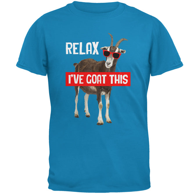 Relax I've Goat Got This Mens T Shirt Men's T-Shirts Old Glory 2XL Sapphire Blue 