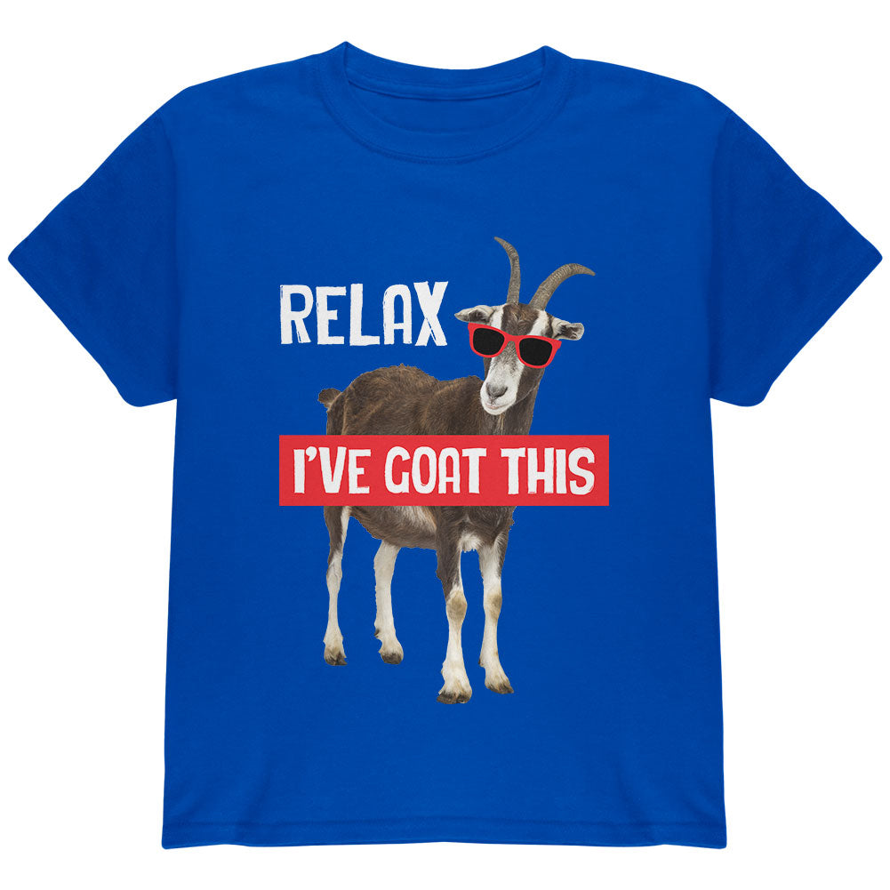 Relax I've Goat Got This Youth T Shirt Youth T-Shirts Old Glory YLG Royal 