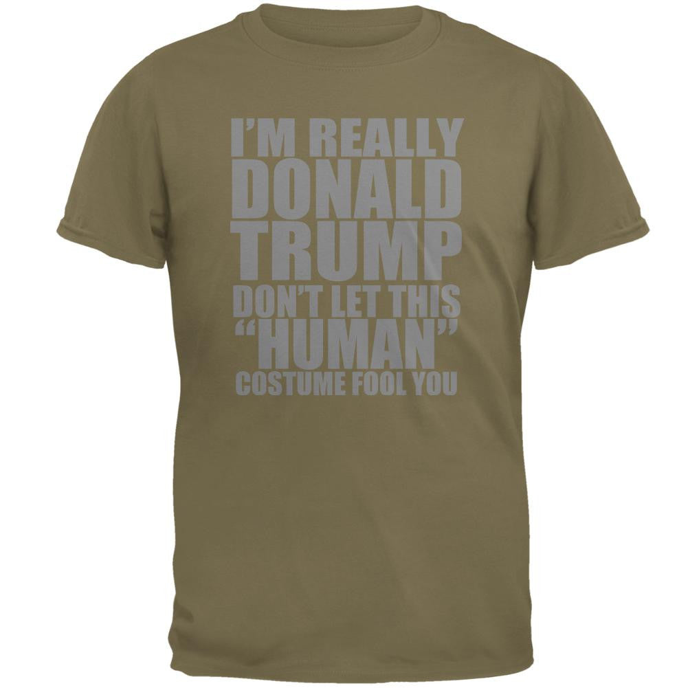 Halloween Election Donald Trump Costume Mens T Shirt Men's T-Shirts Old Glory 2XL Brown 