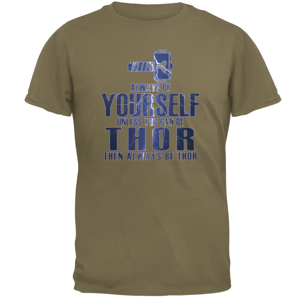 Always Be Yourself Thor Mens T Shirt Men's T-Shirts Old Glory 2XL Brown 