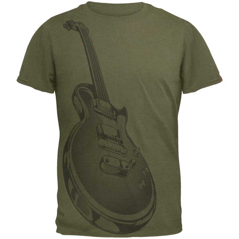 Electric Guitar Mens T Shirt Men's T-Shirts Old Glory 2XL Green 