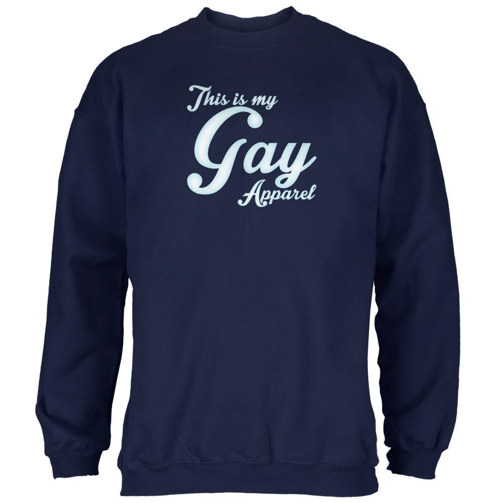 Christmas This Is My Gay Apparel Mens Sweatshirt Men's Sweatshirts Old Glory 2XL Navy 