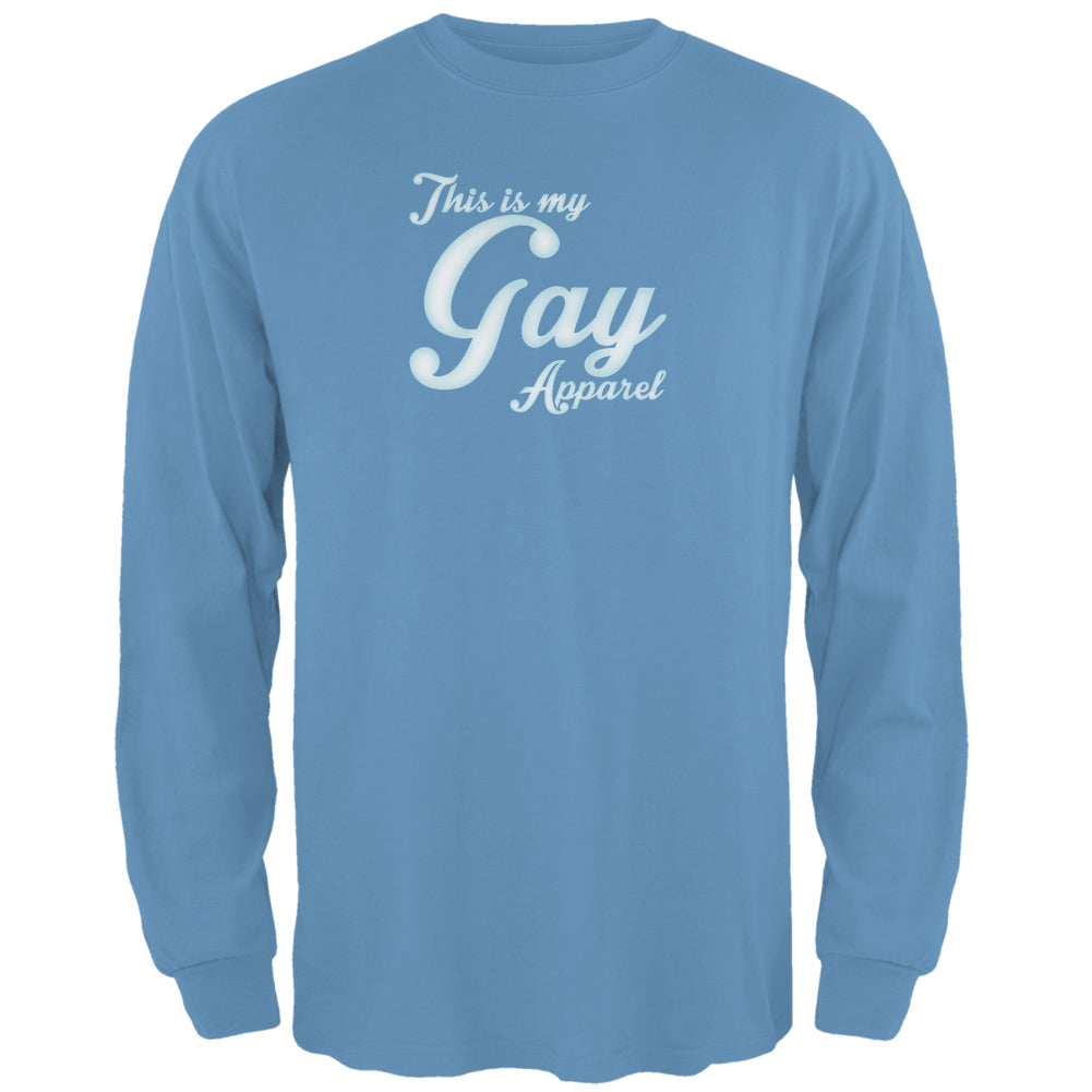 Christmas This Is My Gay Apparel Mens Long Sleeve T Shirt Men's Long Sleeves Old Glory 2XL Blue 