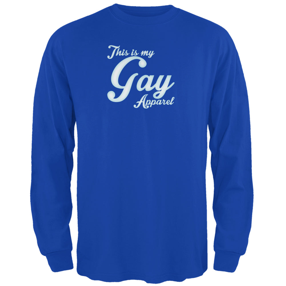 Christmas This Is My Gay Apparel Mens Long Sleeve T Shirt Men's Long Sleeves Old Glory 2XL Royal 