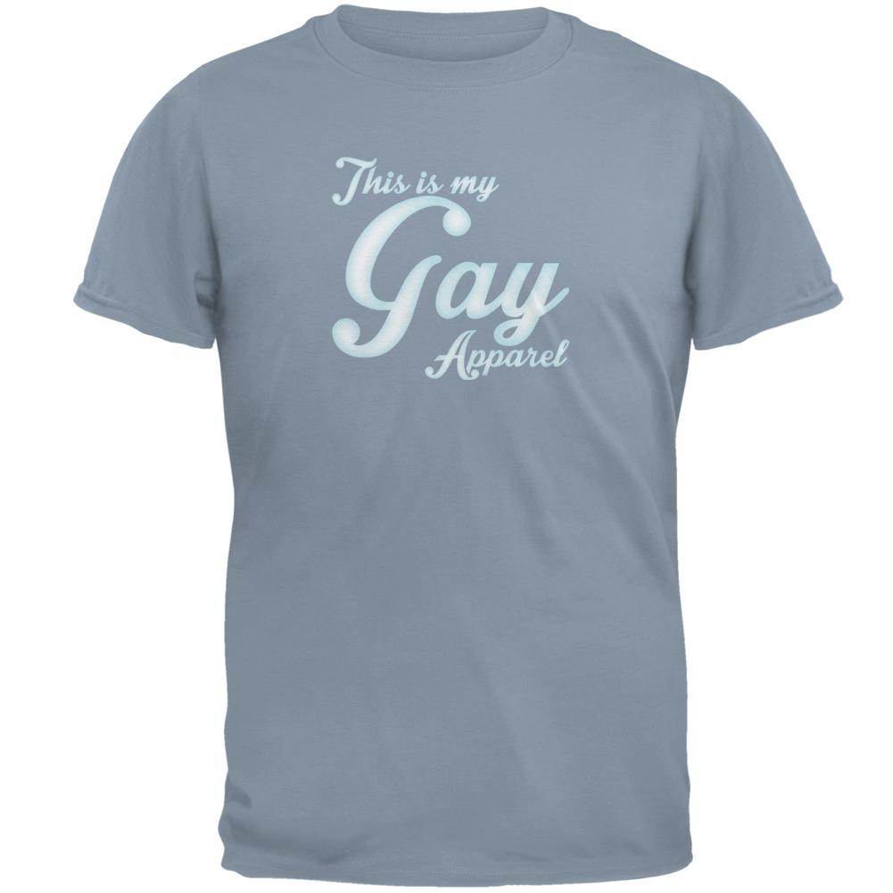 Christmas This Is My Gay Apparel Mens T Shirt Men's T-Shirts Old Glory 2XL Stone Blue 