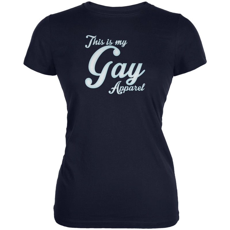 Christmas This Is My Gay Apparel Juniors Soft T Shirt Juniors T-Shirts Old Glory 2XL Navy 