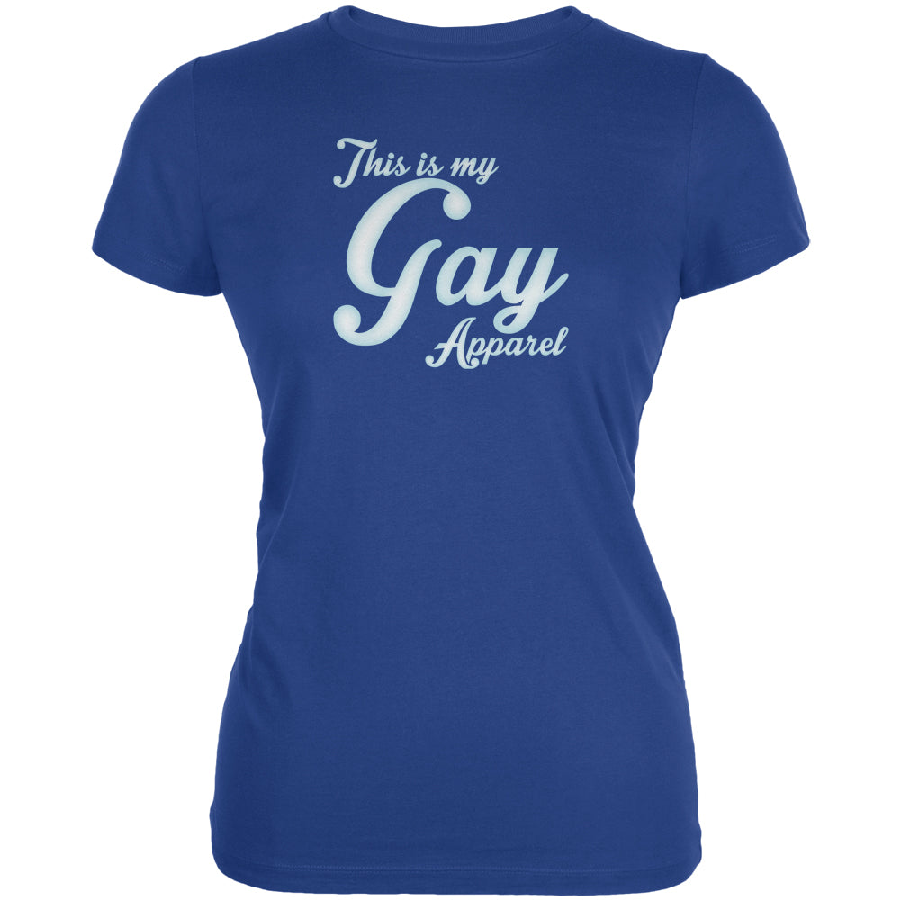 Christmas This Is My Gay Apparel Juniors Soft T Shirt Juniors T-Shirts Old Glory 2XL Blue 