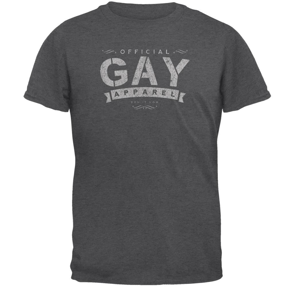 Christmas Official Gay Apparel Vintage Retro Funny Mens T Shirt Men's T-Shirts Old Glory 2XL Grey 