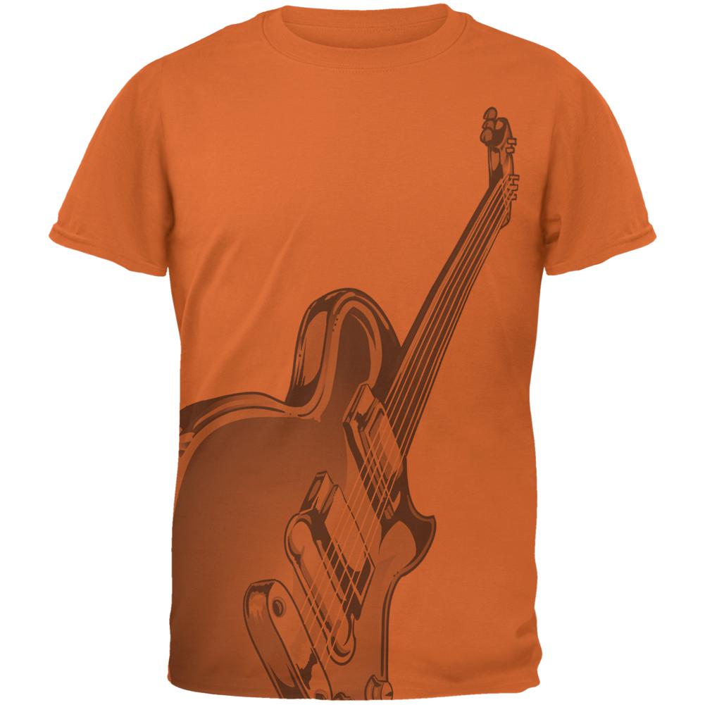 Electric Air Guitar Funny Costume Mens T Shirt Men's T-Shirts Old Glory 2XL Texas Orange 