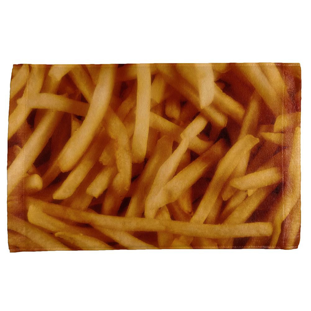 Fast Food Golden French Fries All Over Hand Towel Hand Towel Old Glory OS Multi 