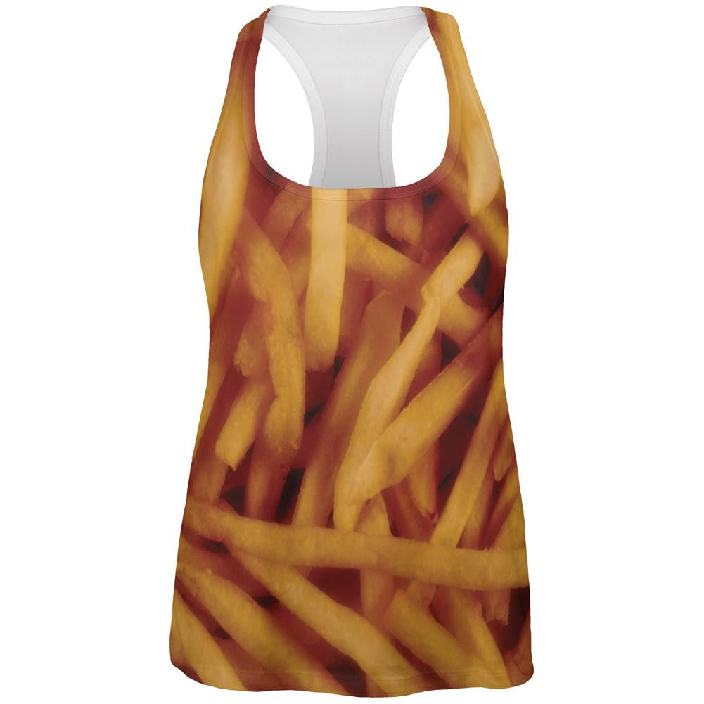 Fast Food Golden French Fries Costume All Over Womens Work Out Tank Top Women's Fitness Apparel Old Glory 2XL Multi 