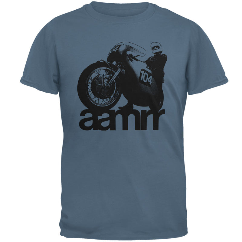 AAMRR is Road Racing Vintage Mens T Shirt Men's T-Shirts Old Glory 2XL Indigo Blue 