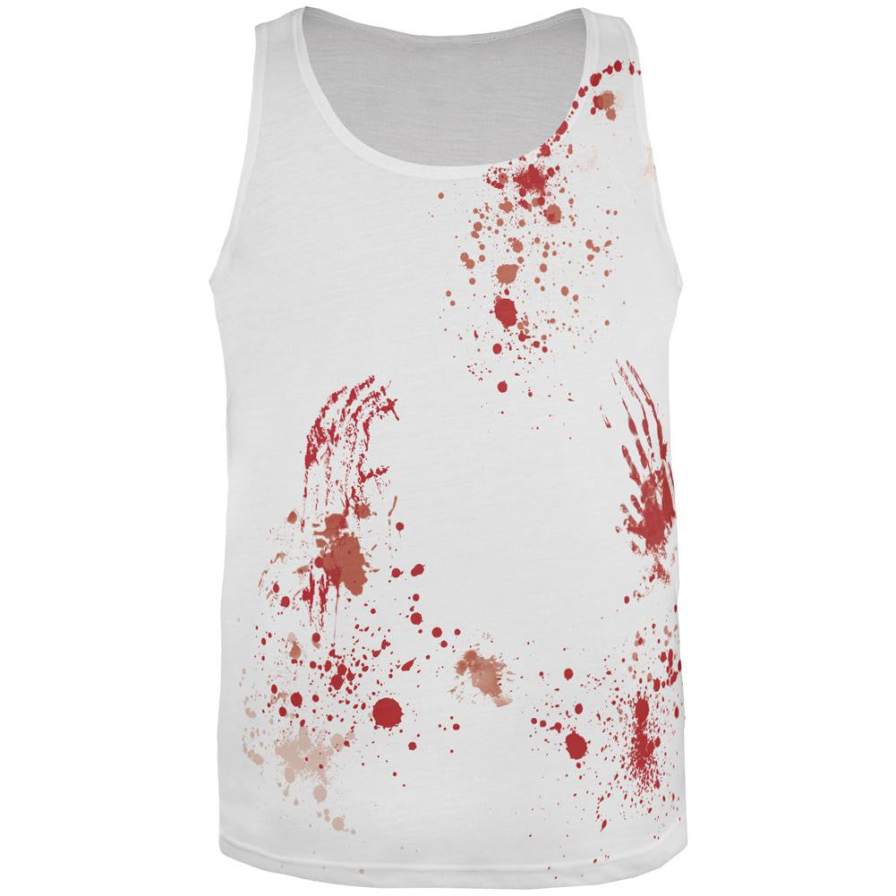 Halloween Blood Splatter Zombie Survivor All Over Mens Tank Top Men's Tank Tops Old Glory 3XL Multi 