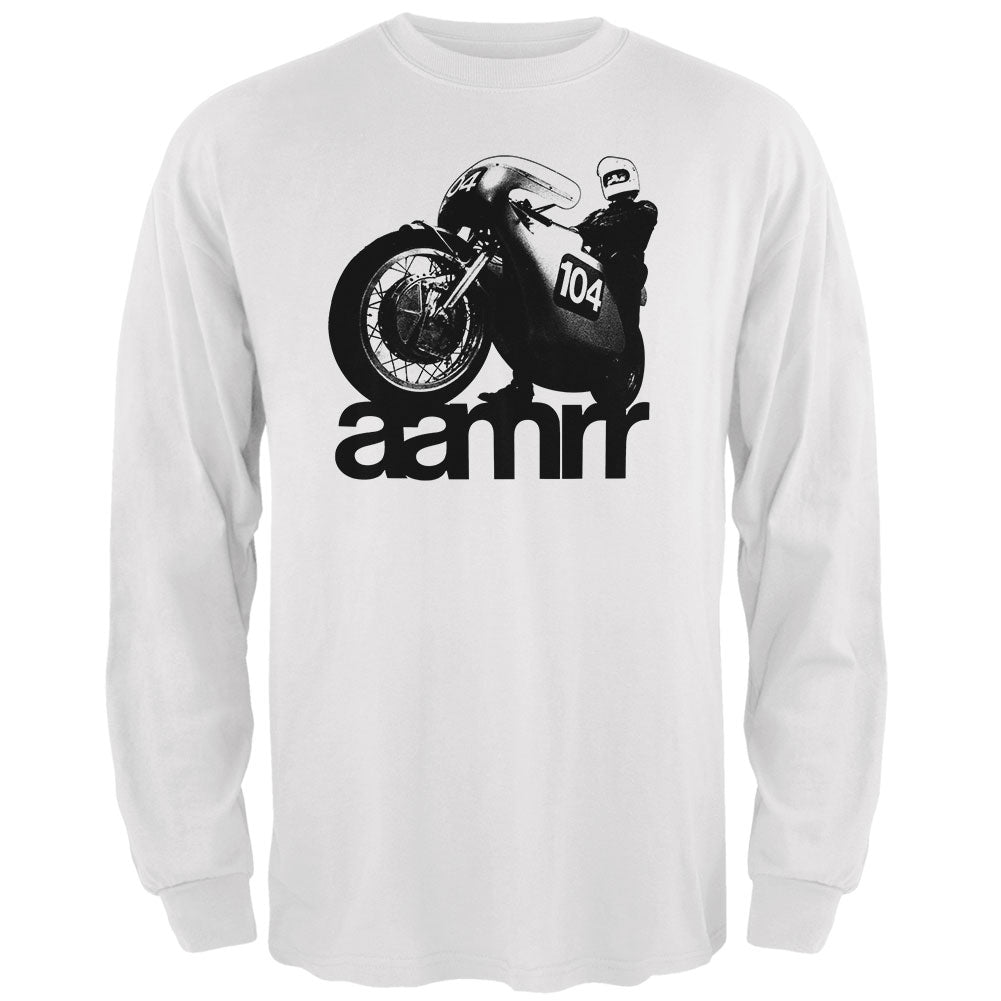 AAMRR is Road Racing Vintage Mens Long Sleeve T Shirt Men's Long Sleeves global 2XL White 