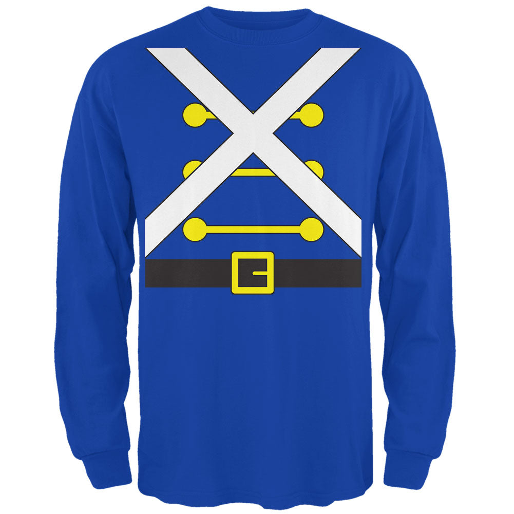 Christmas Toy Soldier Costume Mens Long Sleeve T Shirt Men's Long Sleeves Old Glory 2XL Royal 