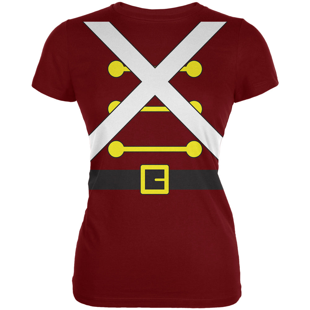 Christmas Toy Soldier Costume Juniors Soft T Shirt Juniors T-Shirts Old Glory LG Red 