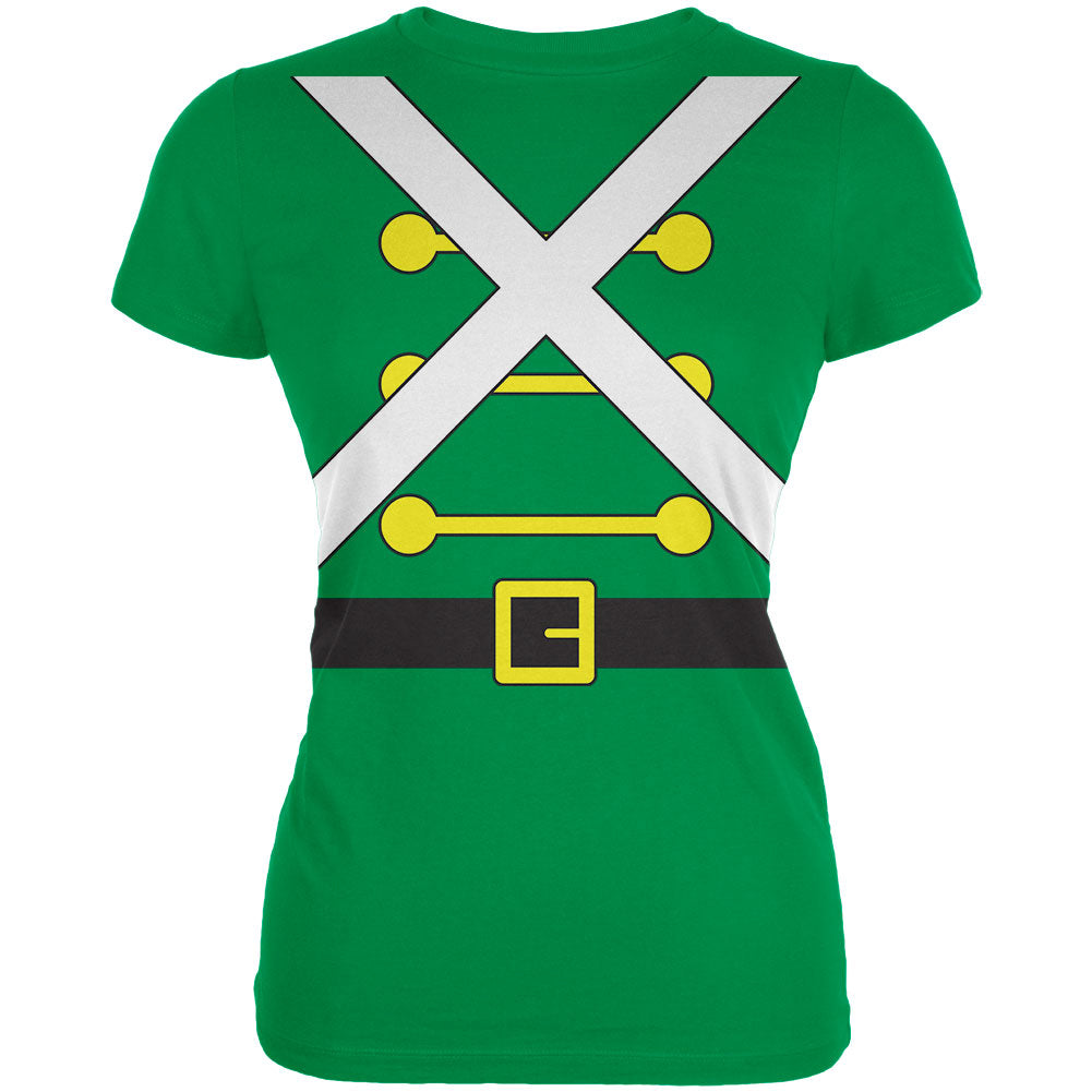 Christmas Toy Soldier Costume Juniors Soft T Shirt Juniors T-Shirts Old Glory 2XL Green 