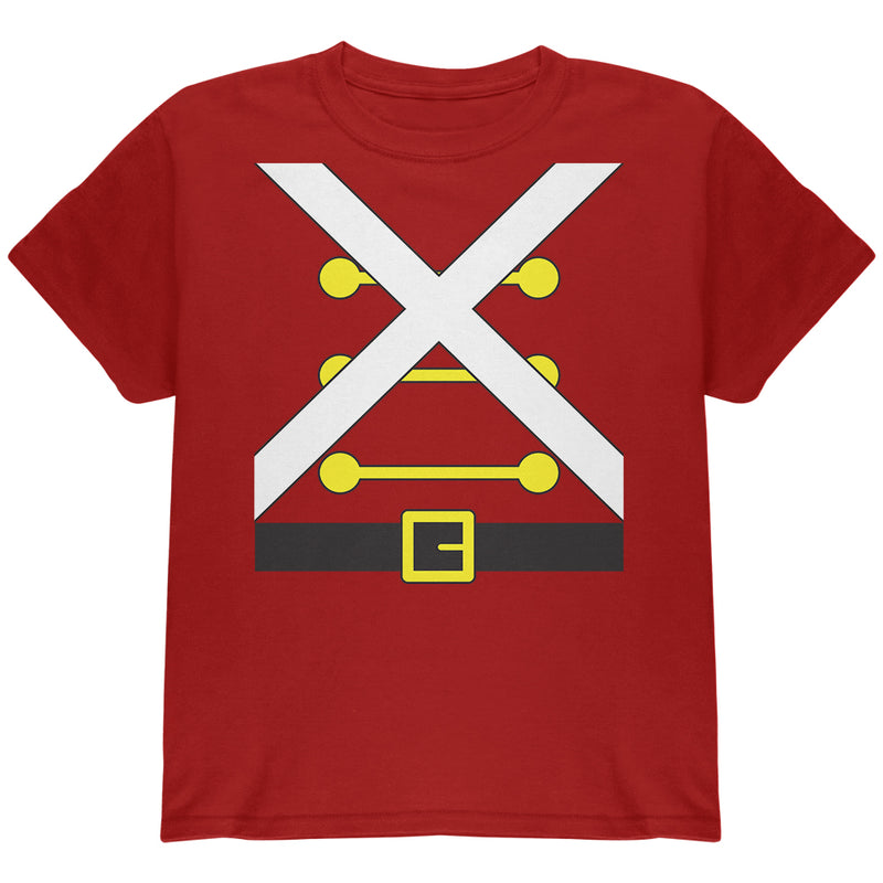 Christmas Toy Soldier Costume Youth T Shirt Youth T-Shirts Old Glory YLG Cardinal Red 