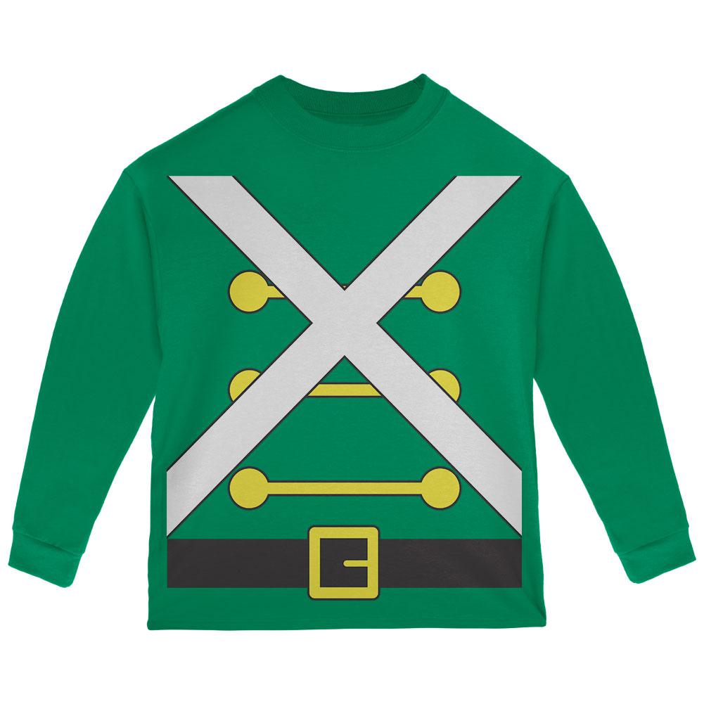 Christmas Toy Soldier Costume Toddler Long Sleeve T Shirt Toddler Long Sleeves Old Glory 2T Green 