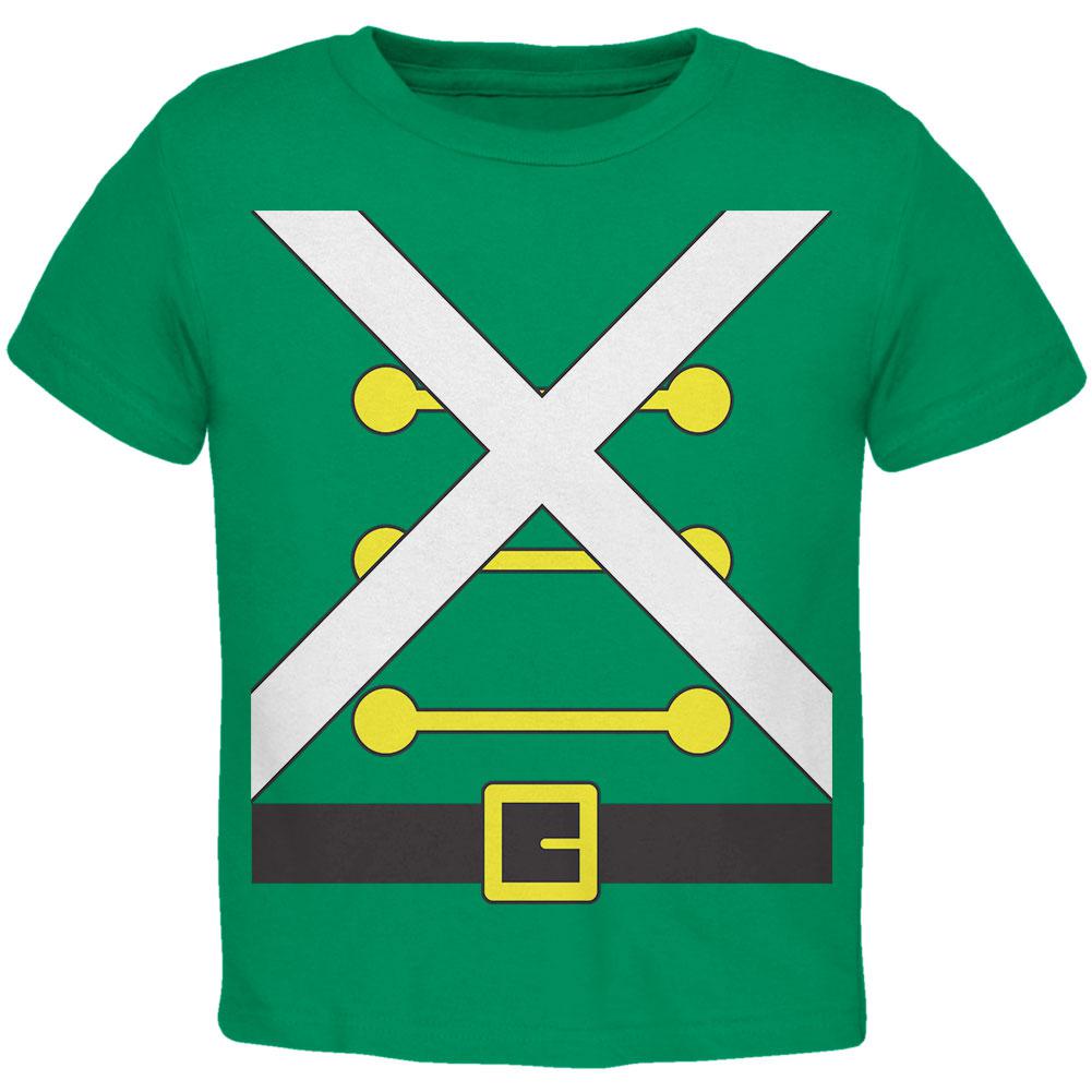 Christmas Toy Soldier Costume Toddler T Shirt Toddler T-Shirts Old Glory 2T Green 