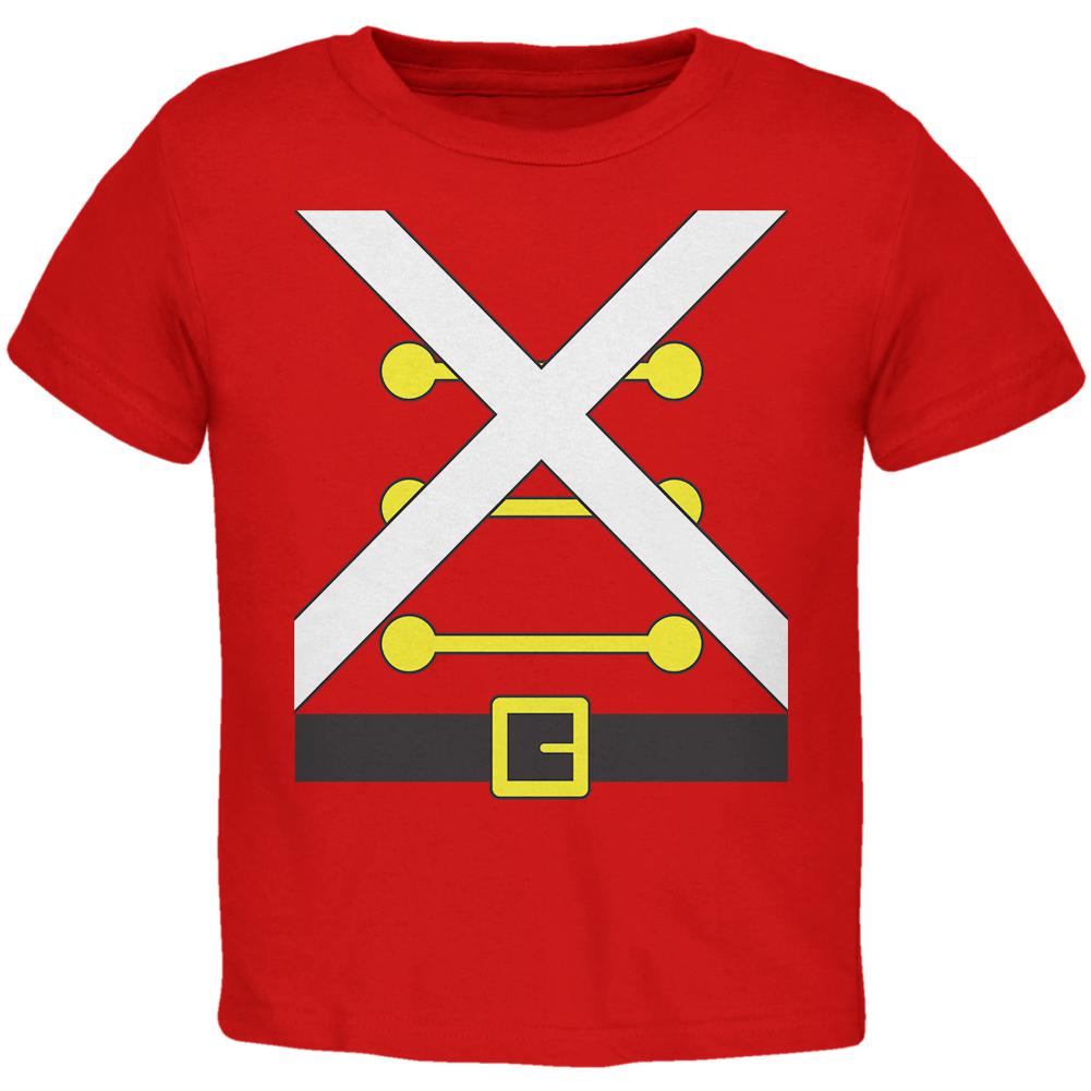 Christmas Toy Soldier Costume Toddler T Shirt Toddler T-Shirts Old Glory 2T Red 