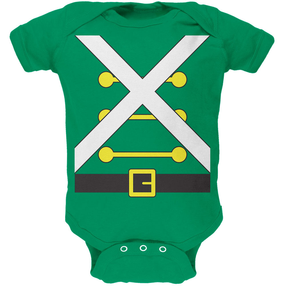 Christmas Toy Soldier Costume Soft Baby One Piece Baby One Piece Old Glory 0-3M Green 