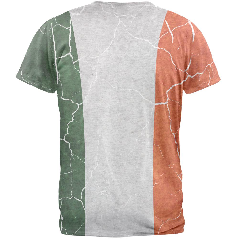 Distressed Irish Flag Mens T Shirt Men's T-Shirts Old Glory   