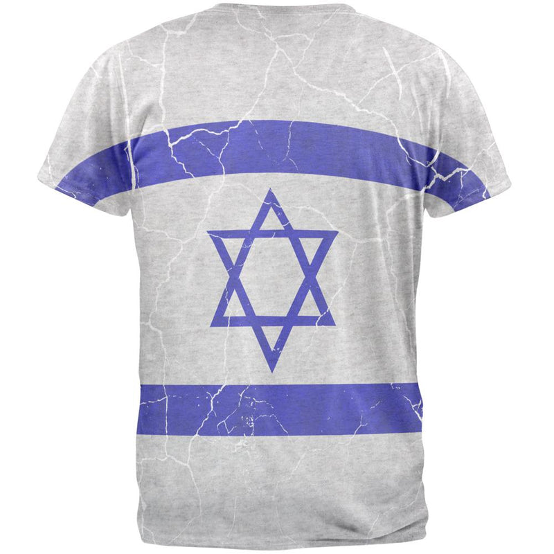 Distressed Israeli Flag Mens T Shirt Men's T-Shirts Old Glory   