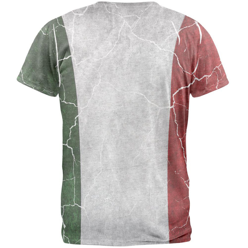 Distressed Italian Flag Mens T Shirt Men's T-Shirts Old Glory   