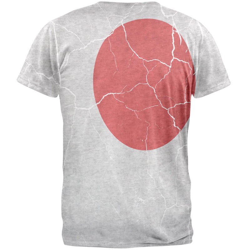 Distressed Japanese Flag Mens T Shirt Men's T-Shirts Old Glory   