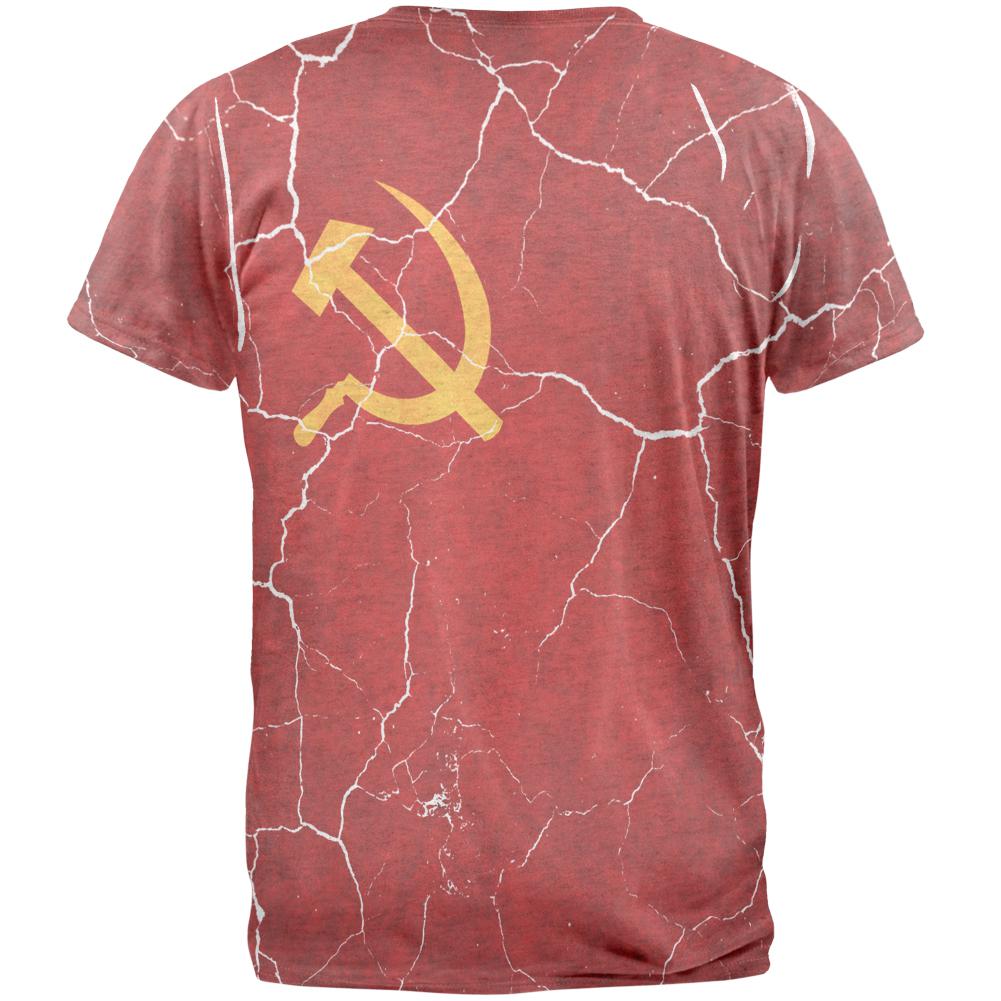 Distressed Soviet Union Flag Mens T Shirt Men's T-Shirts Old Glory   