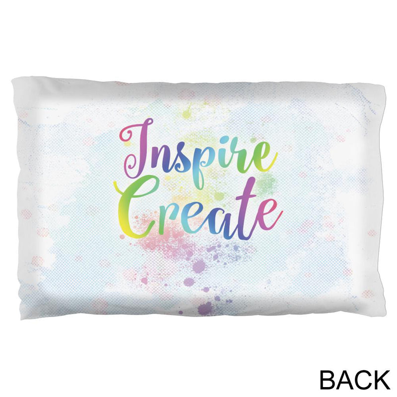 Inspire and Create Pastel Half Tone Art Pillow Case Pillowcases Old Glory   