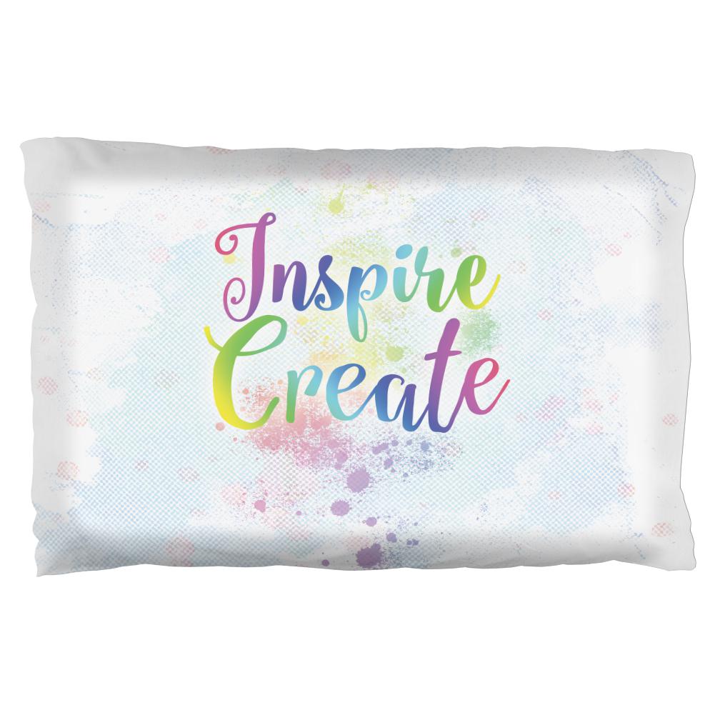 Inspire and Create Pastel Half Tone Art Pillow Case Pillowcases Old Glory OS Multi 