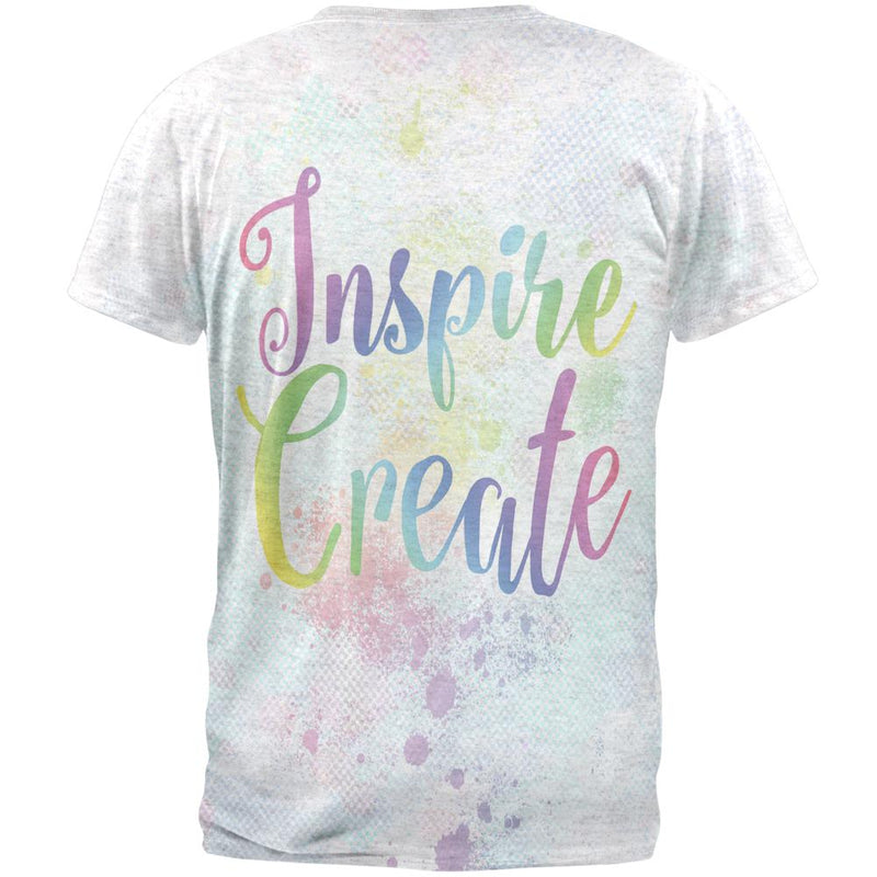 Inspire and Create Pastel Half Tone Art Mens T Shirt Men's T-Shirts Old Glory   