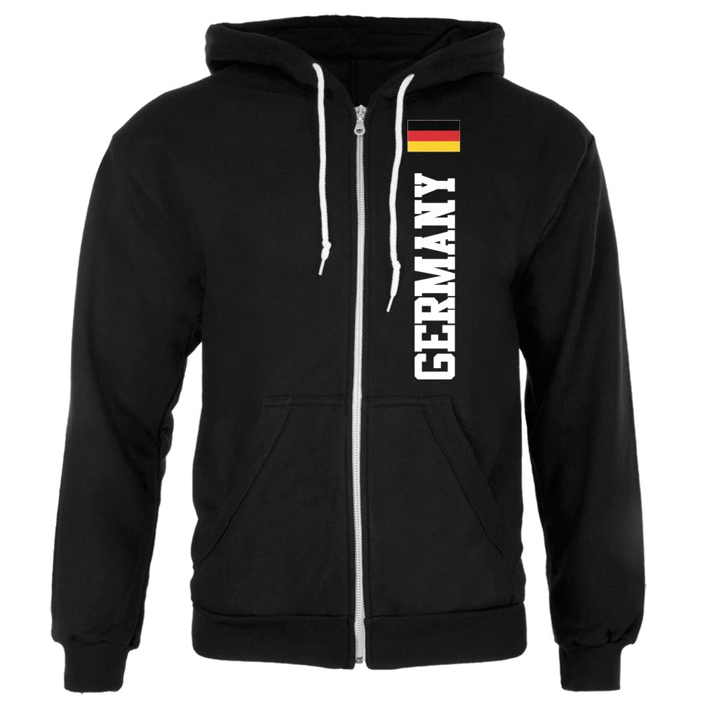 Oktoberfest Germany Flag World Cup Mens Full Zip Hoodie Men's Hoodies Old Glory 2XL Black 