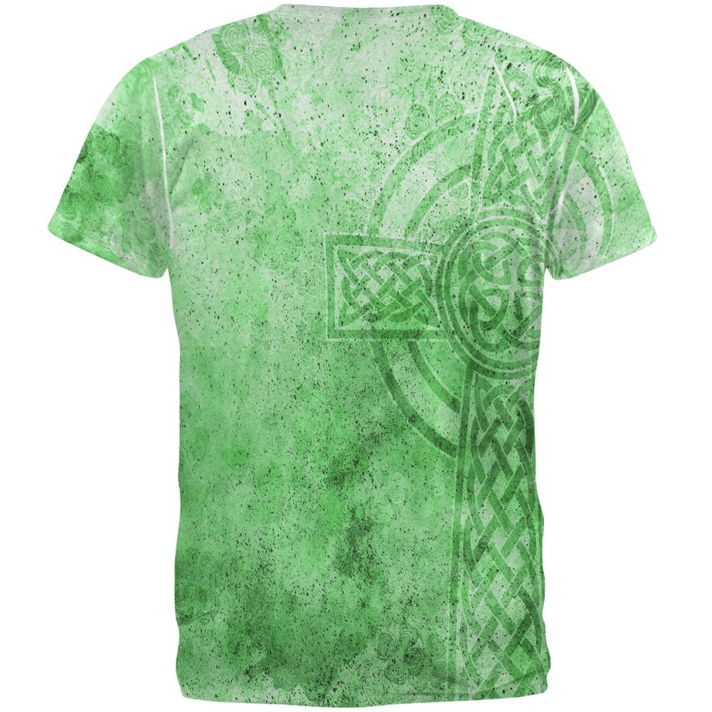 St. Patricks Day Dirty Irish Celtic Cross All Over Mens T Shirt Men's T-Shirts Old Glory   