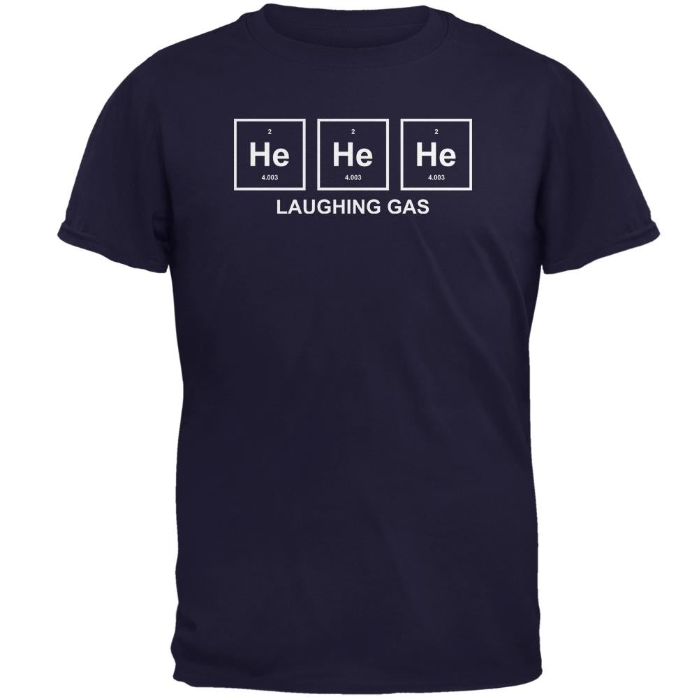 He He He Helium Laughing Gas Funny Periodic Table Mens T Shirt Men's T-Shirts Old Glory 2XL Navy 