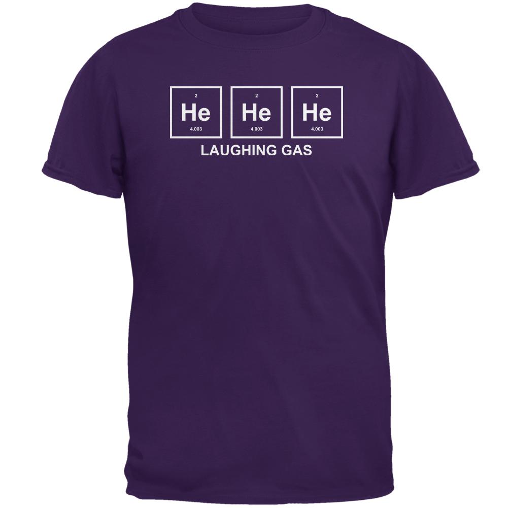 He He He Helium Laughing Gas Funny Periodic Table Mens T Shirt Men's T-Shirts Old Glory 2XL Purple 