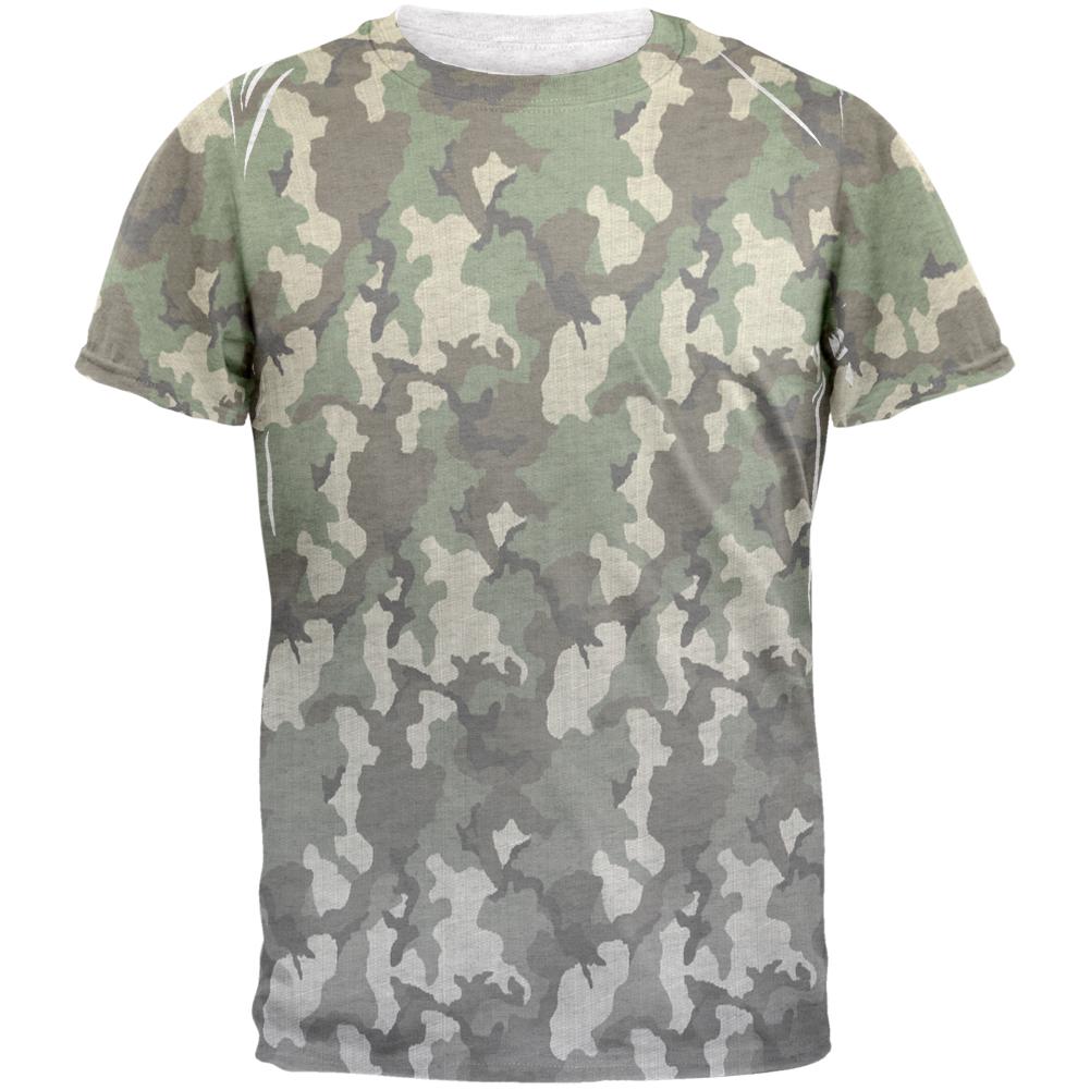 Faded Camo Mens T Shirt Men's T-Shirts Old Glory 2XL Heather White 