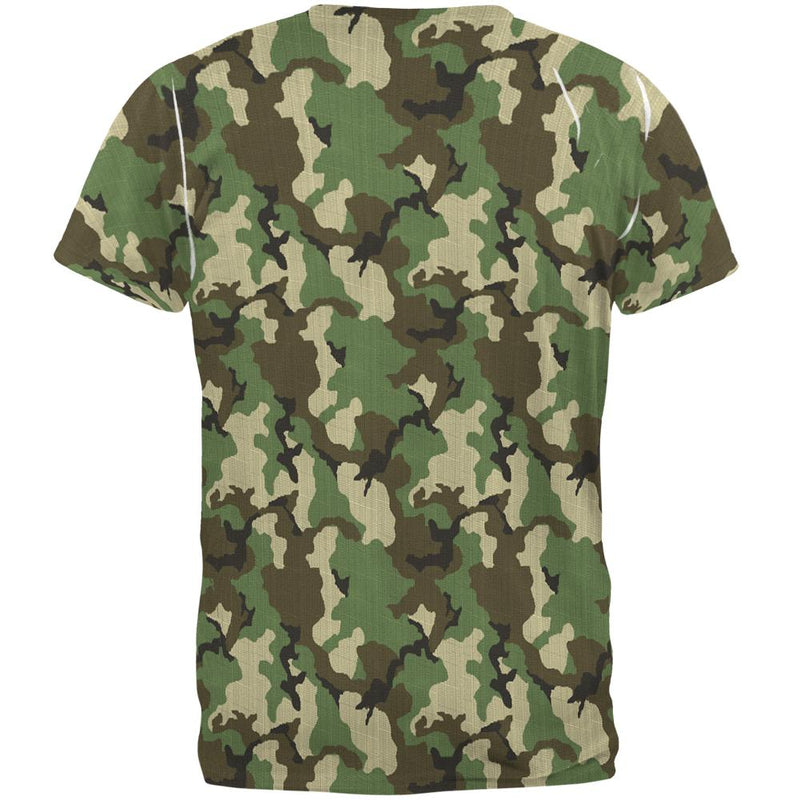 Green Woodland Camo All Over Mens T Shirt Men's T-Shirts Old Glory   
