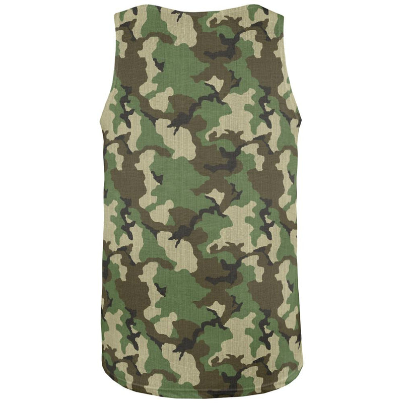Green Woodland Camo All Over Mens Tank Top Men's Tank Tops Old Glory   