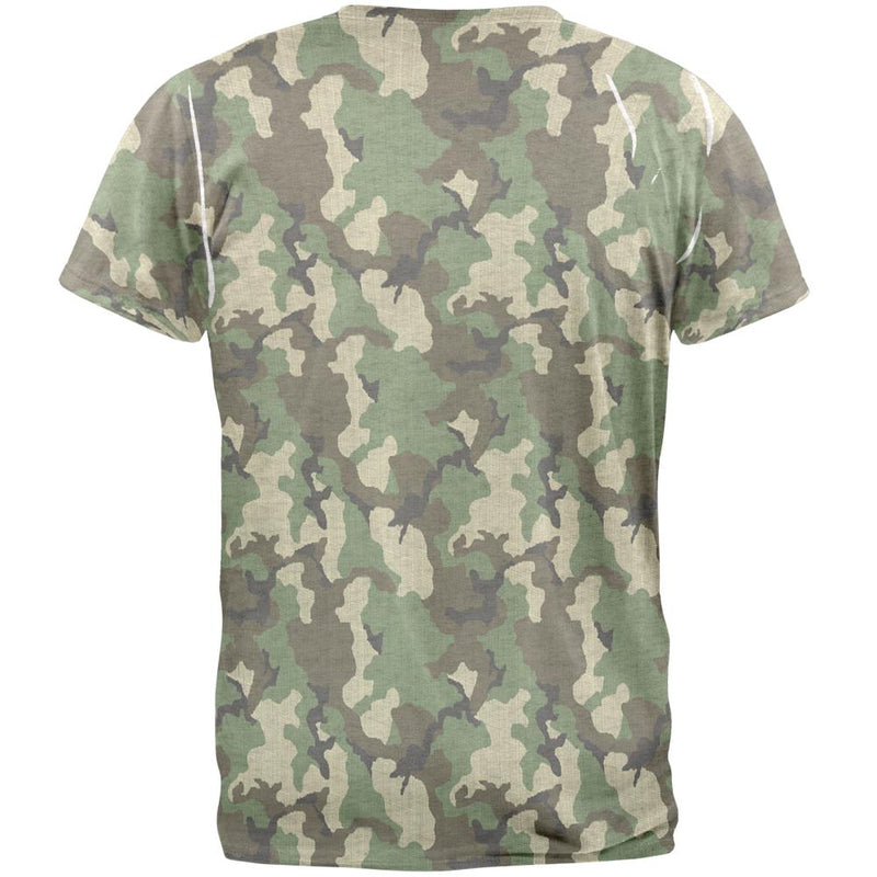 Green Woodland Camo Mens Soft T Shirt Men's T-Shirts Old Glory   