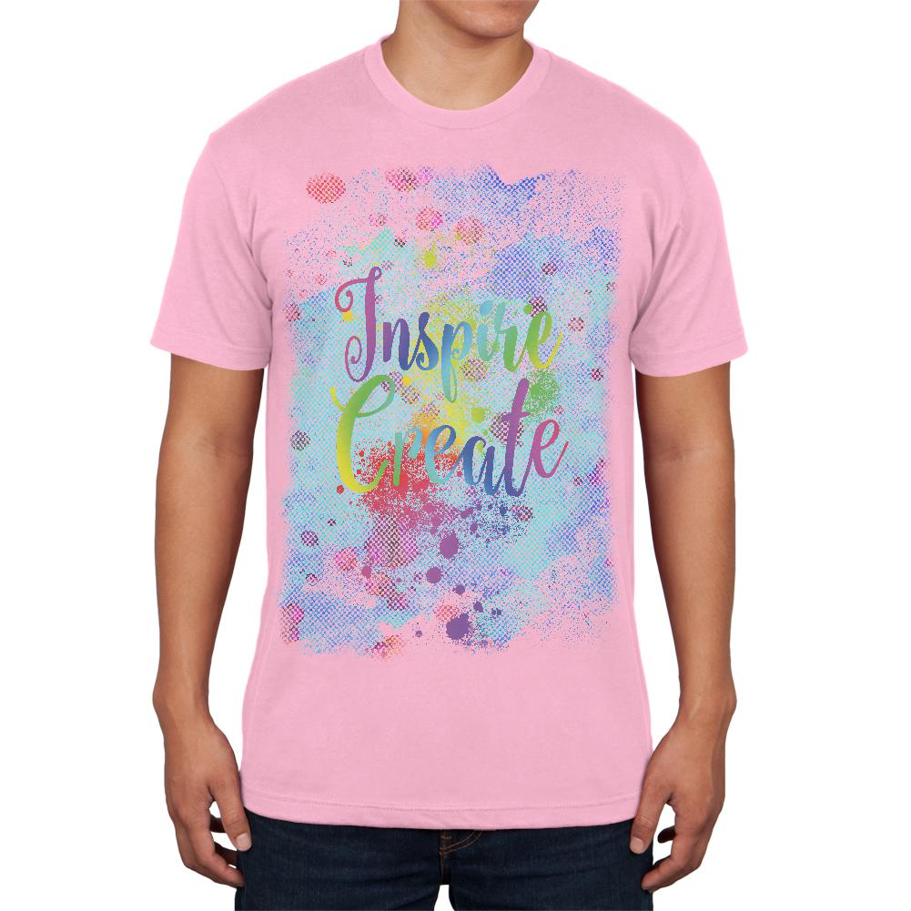 Inspire and Create Half Tone Paint Art Mens T Shirt Men's T-Shirts Old Glory 2XL Pink 