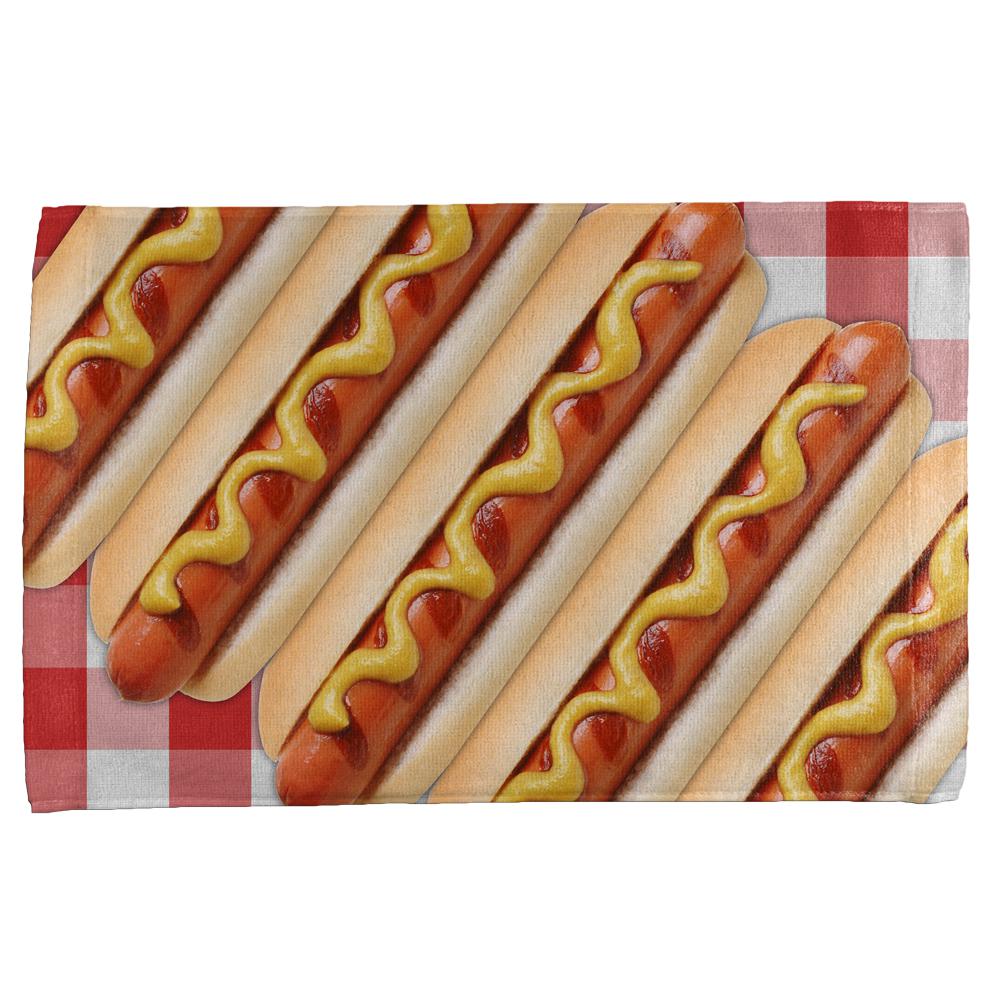 Hot Dog Picnic All Over Hand Towel Hand Towel Old Glory OS Multi 