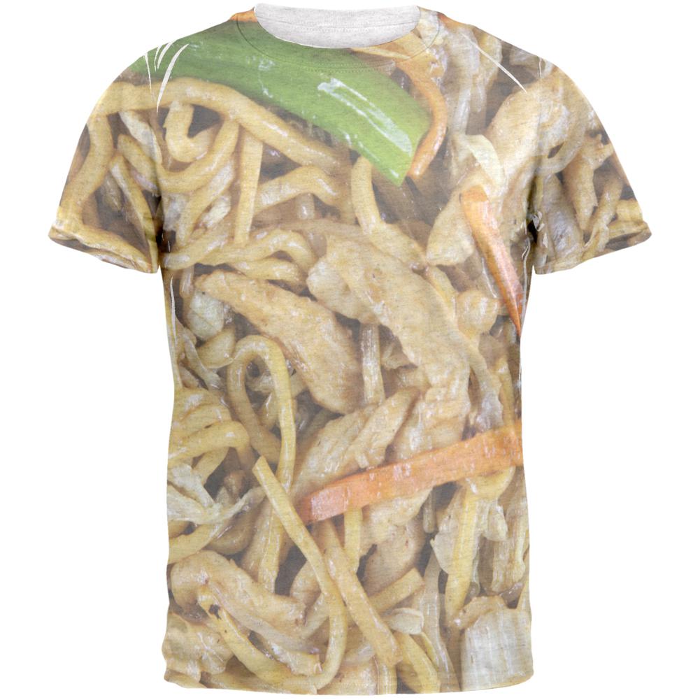 Chicken Lo Mein Costume All Over Mens T Shirt Men's T-Shirts Old Glory 2XL White 