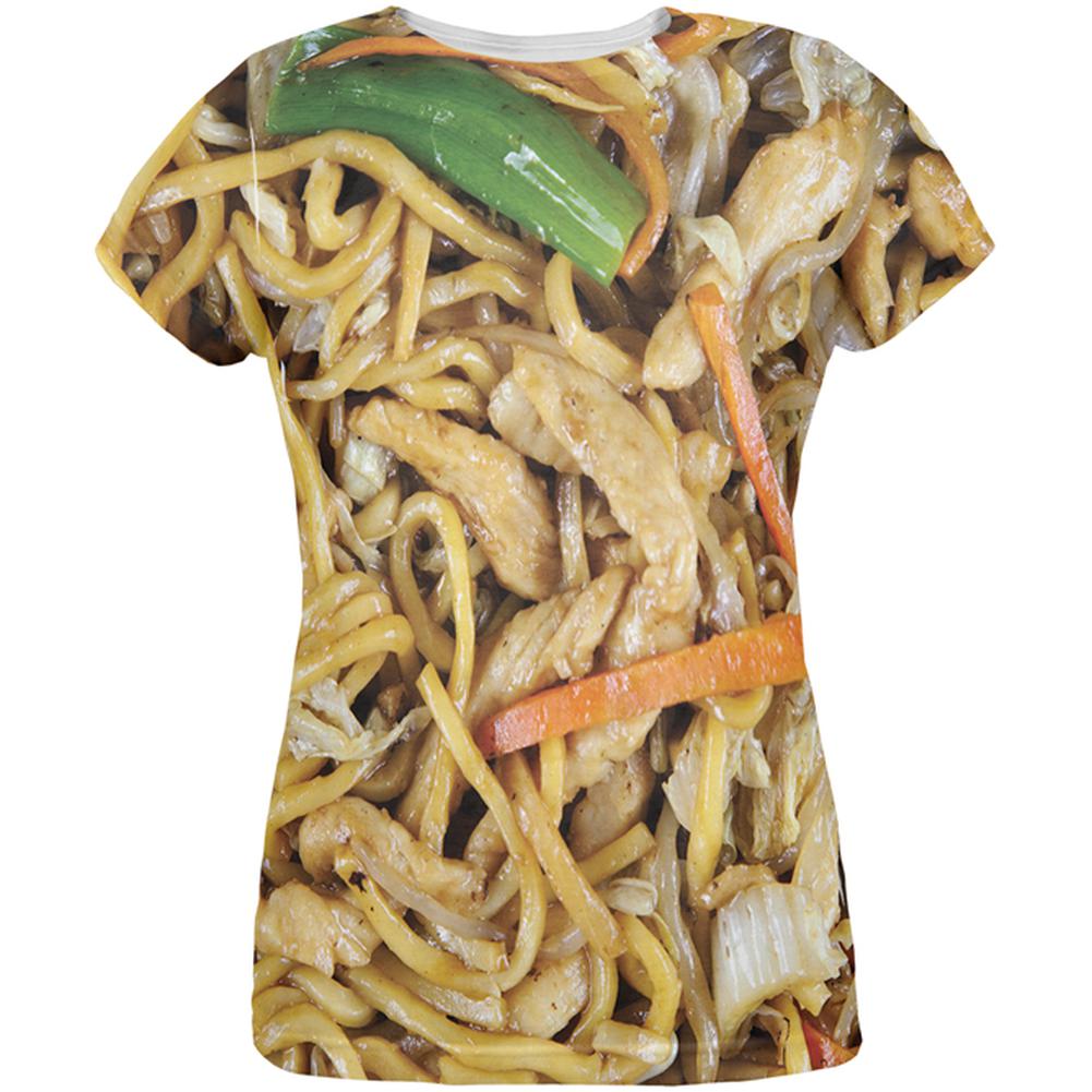 Chicken Lo Mein Costume All Over Womens T Shirt Women's T-Shirts Old Glory 2XL Multi 