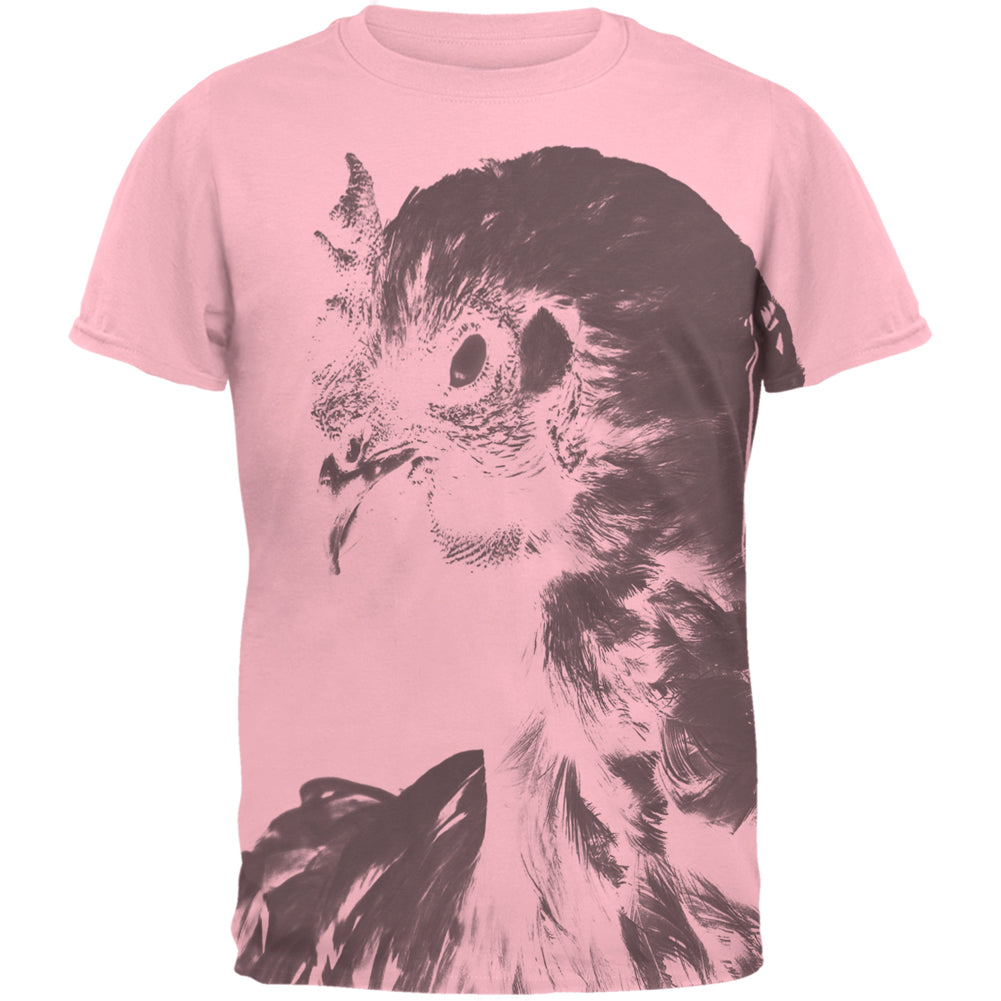 Evil Queen Of The Barnyard Chicken Mens T Shirt Men's T-Shirts Old Glory LG Pink 